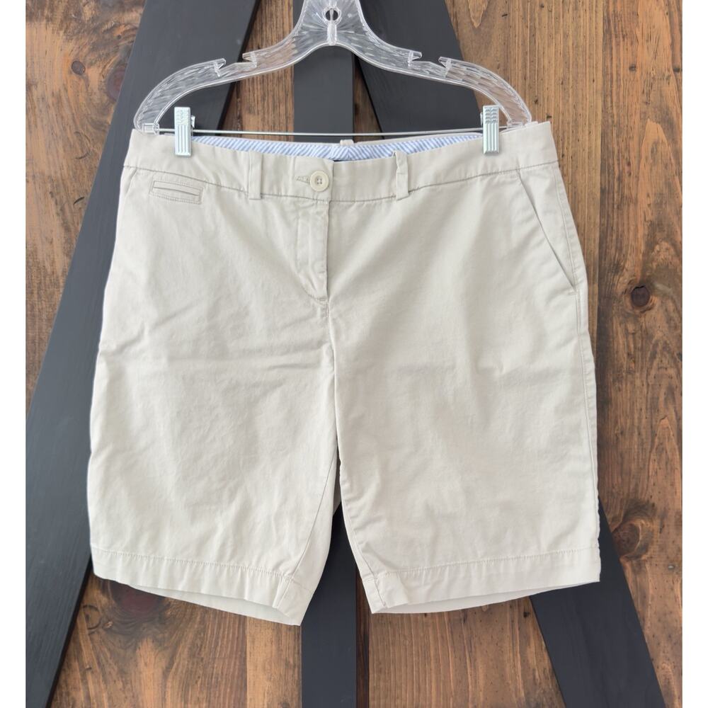 Tommy Hilfiger Tan Khaki Beige Bermuda Shorts Beach Summer Chino Womens 14